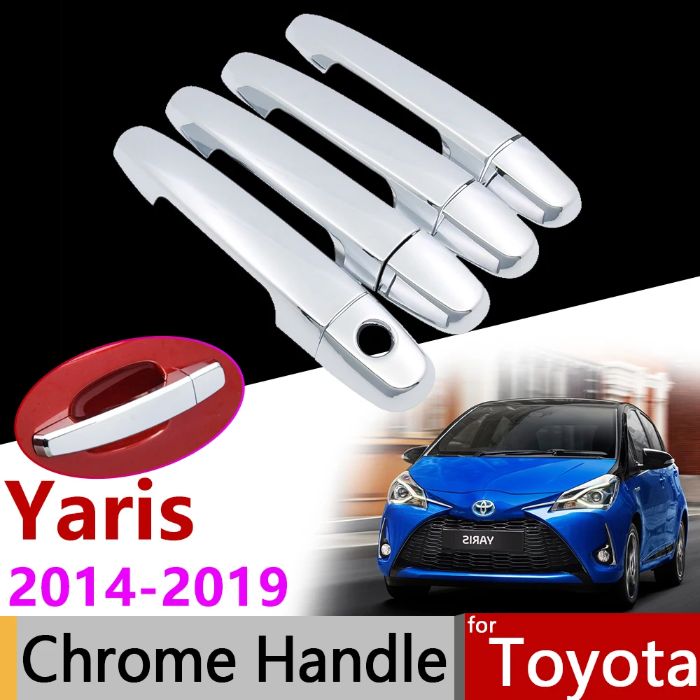 Автомобильные аксессуары наружная хромированная крышка ручки двери для Toyota Yaris