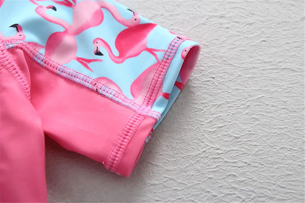 Купальники для девочек UPF50 + детский солнцезащитный купальник детей пляжная