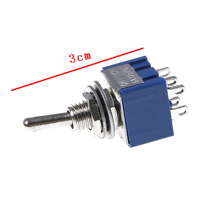 6 контактов 2 положения 5 шт. тумблер 6A 125VAC Pin DPDT ВКЛ-ВКЛ. Мини для переключения