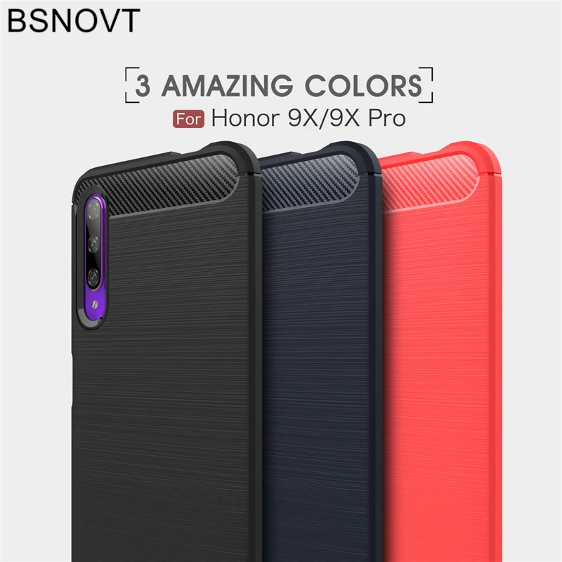 

For Huawei Honor 9X Case Soft TPU Silicone Shell 6.59 inch Dirt-resistant Cover For Huawei Honor 9X Pro Case For Honor 9X 9X Pro