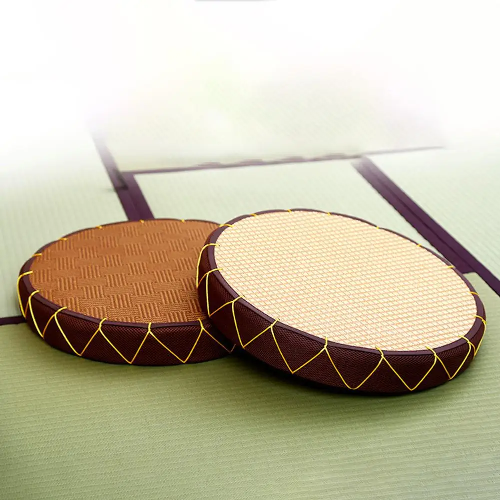 Новая соломенная напольная подушка в японском стиле ручная работа круглая