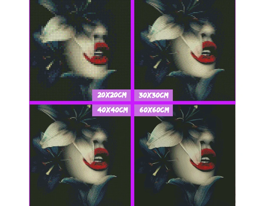 Полная выкладка Набор для рисования с круглыми камнями и полотном 5D DIY Алмазная