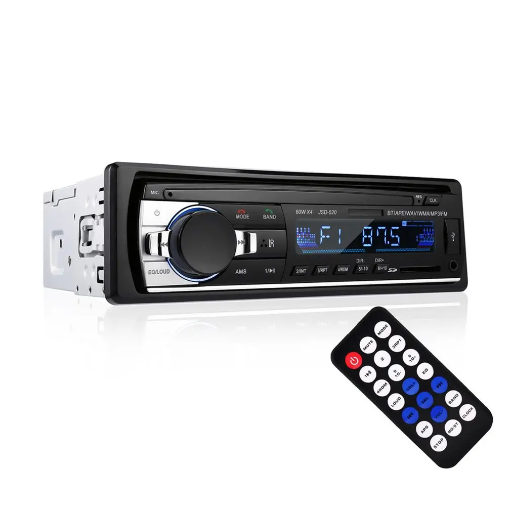 1 DIN Автомобильный MP3 плеер FM радио аудио стерео в тире Aux вход приемник USB/TF порт с