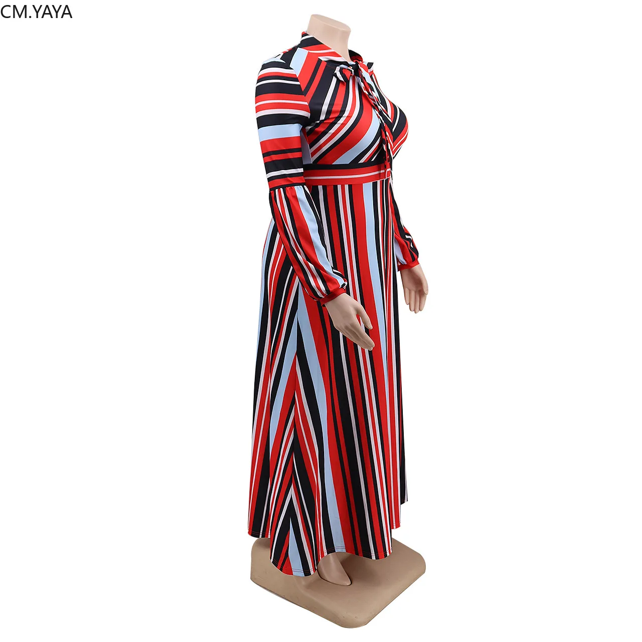 См. Несокрушимая Механическая для женщин Большие размеры XL 5XL полосатый принт Boe