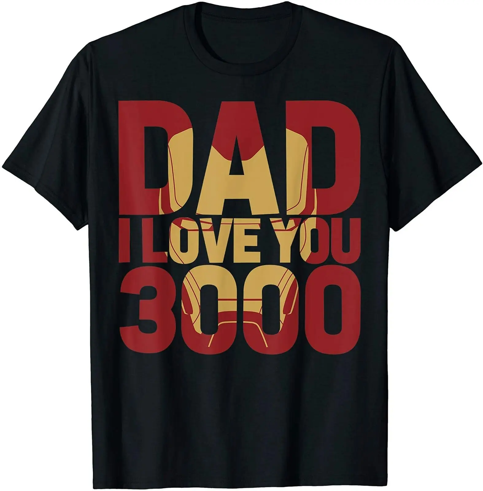 

Iron Man Dad I Love You 3000 Text Fill Father's Day T-Shirt Vintage Men Gift Tee t shirts men 2020 summer