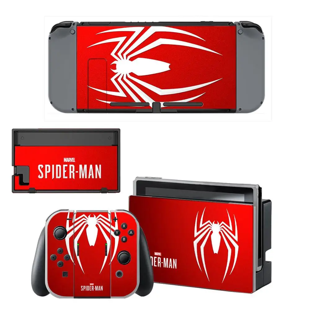 Виниловое покрытие-наклейка с изображением Человека-паука для nintendo switch Switch