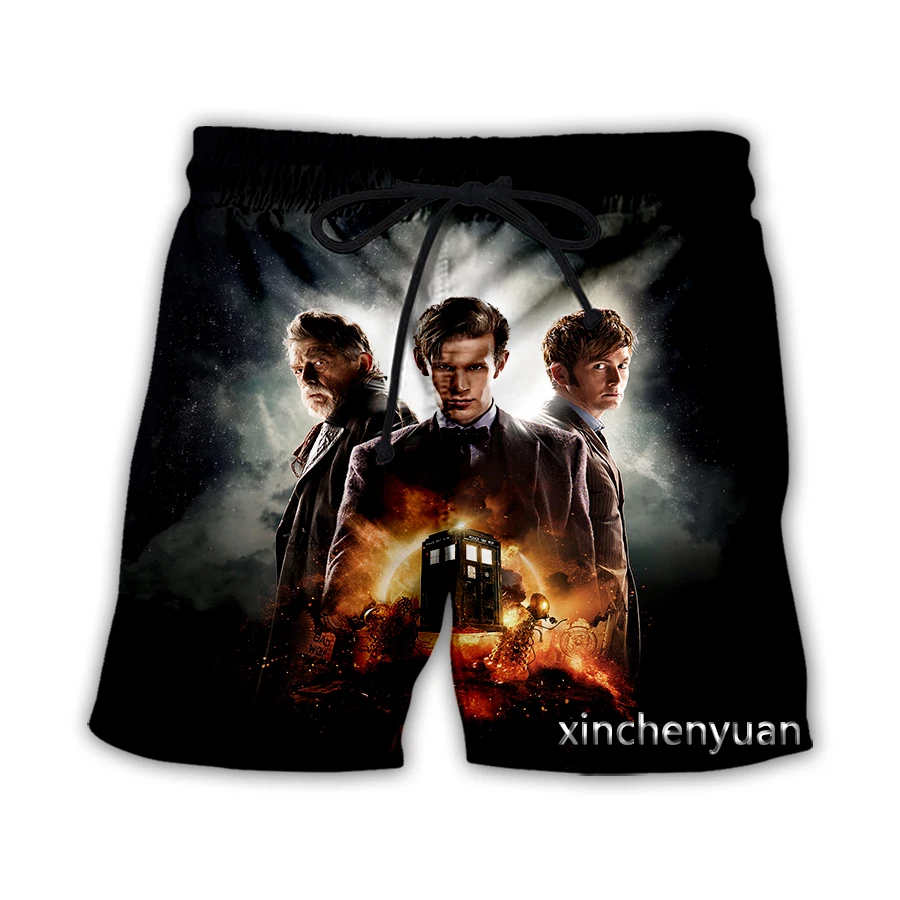 

xinchenyuan New Men/Women TV Series Doctor Who 3D Printed Casual Shorts Fashion Streetwear Men Loose Sporting Shorts T20