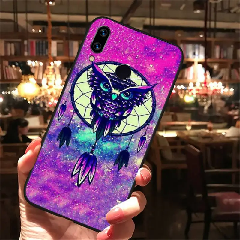 

Animal Night Owl Lovely Phone Case For xiaomi Redmi 5 5A plus 7A 8 note 2 3 4 5 5A 6 7 GO K20 A2