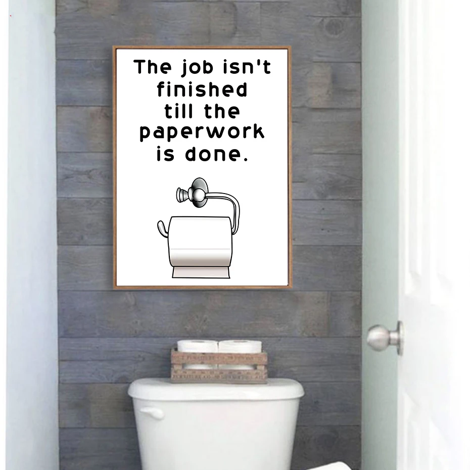 Забавные постеры и принты из туалетной бумаги для домашнего декора в