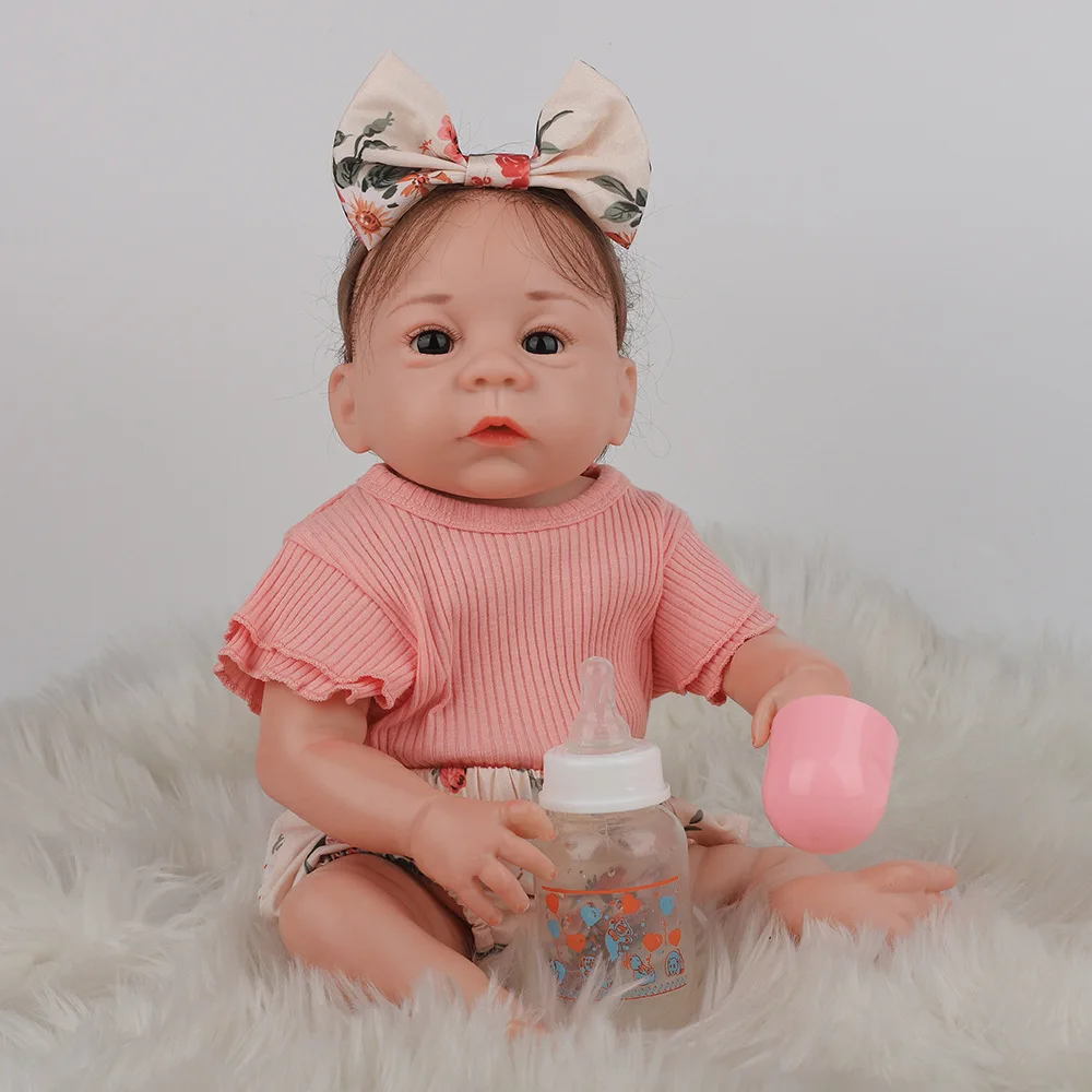 

50cm Reborn Baby Dolls for Children Toys Reborn Kits Reborn Doll In Beautiful Skit Kids Birthday Xmas Gift Real Baby Doll Toys