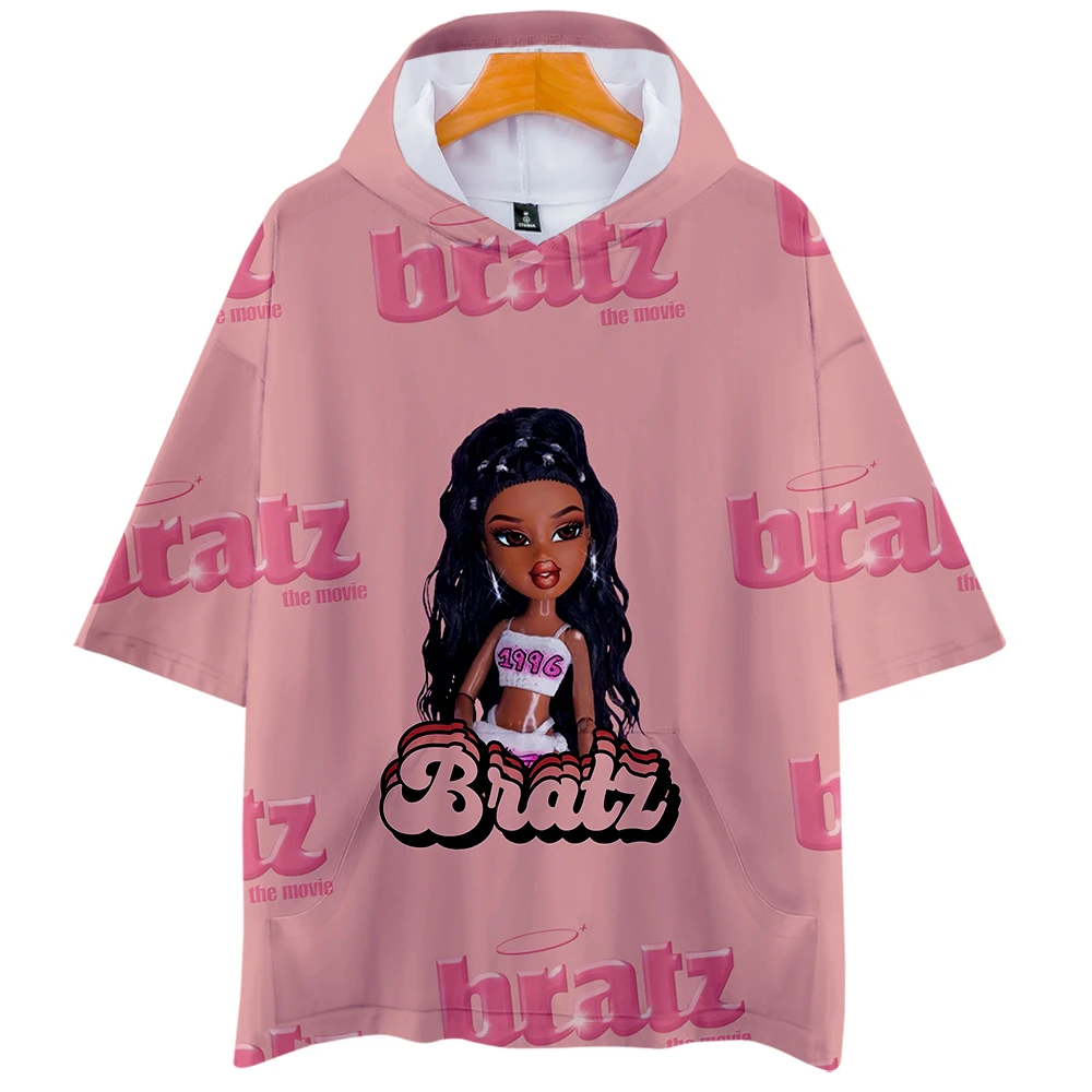 

Bratz O-neck Short Sleeve Hoodie T-shirt 3D Anime Harajuku Unisex T-shirt Personalized Sportswear Streetwear