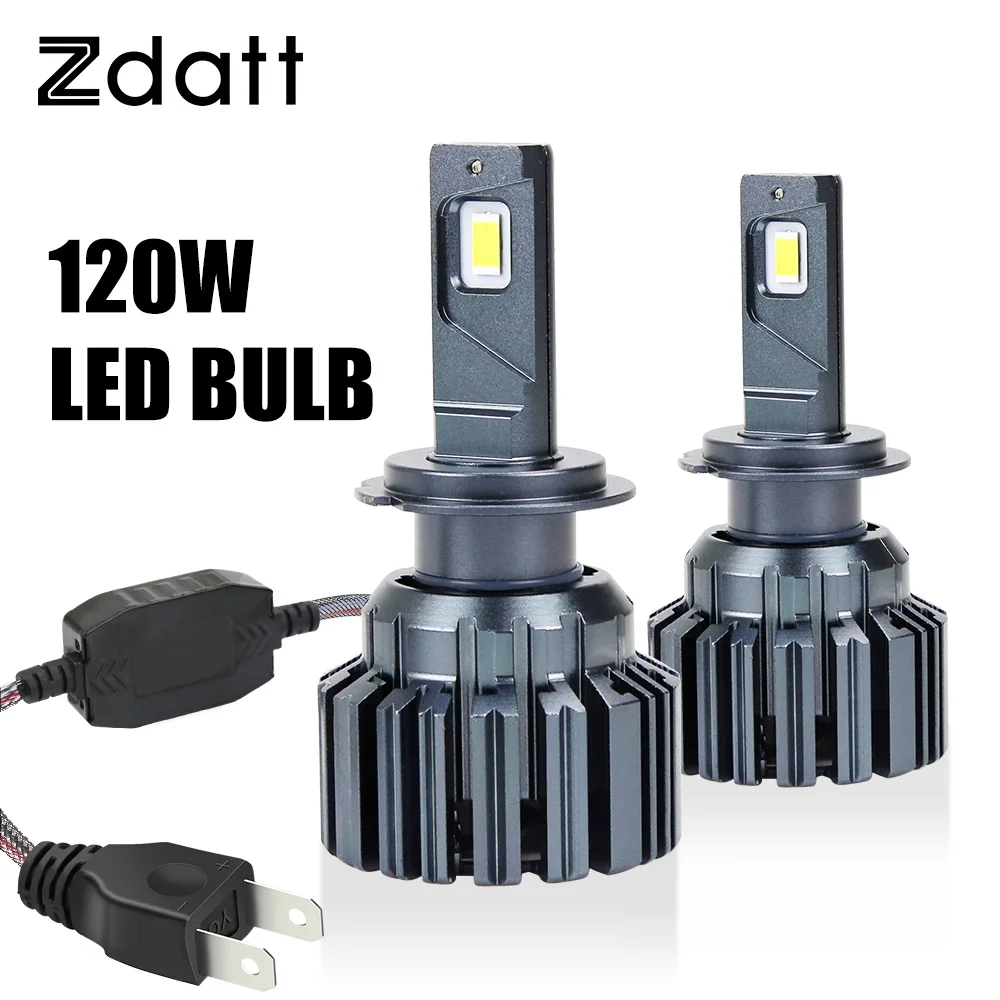 ZDATT H4 светодиодные фары h7 led Canbus для автомобильных фар h8 h11 9005 hb3 hb4 h1 120 Вт 40000лм