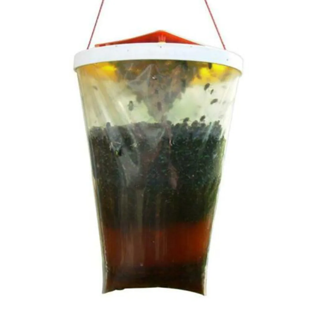 

Flies Catcher Fly Trap Fly Gardens Hygenic Non-toxic Outdoor Red Insects Top