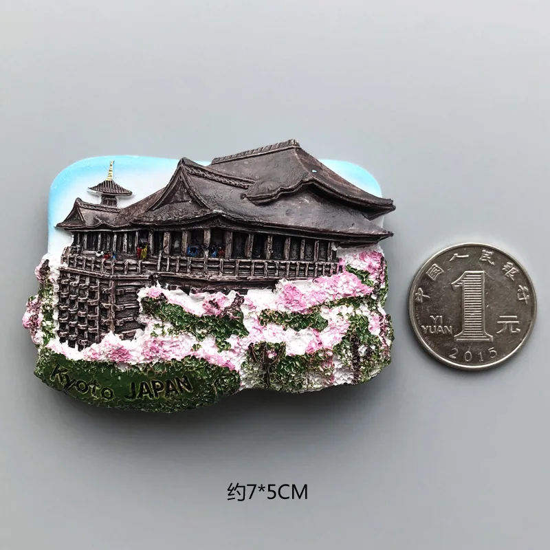 Kyoto Japan Магниты страны на холодильник, Франция, Корея, Япония, самуо, Таиланд, Мьянма, магнитный стикер на холодильник, сувенир для путешествий во всем мире, магнитный - Цвет: Kyoto Japan