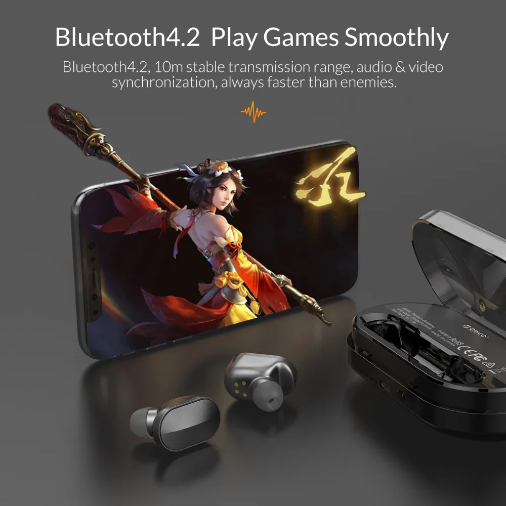 Беспроводные мини наушники ORICO TWS Bluetooth 4 2 версия Hi Fi стерео портативные гарнитура