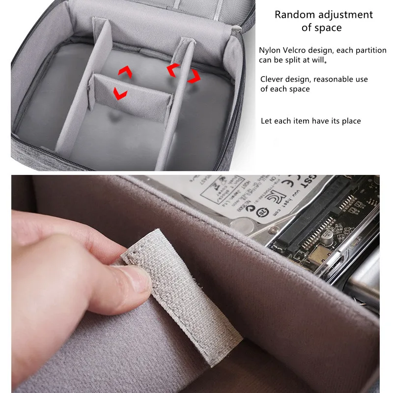 Скидка Дорожная сумка для кабелей, портативный цифровой USB-органайзер для гаджетов, зарядное устройство, провода, косметика, сумка для хранения на ...