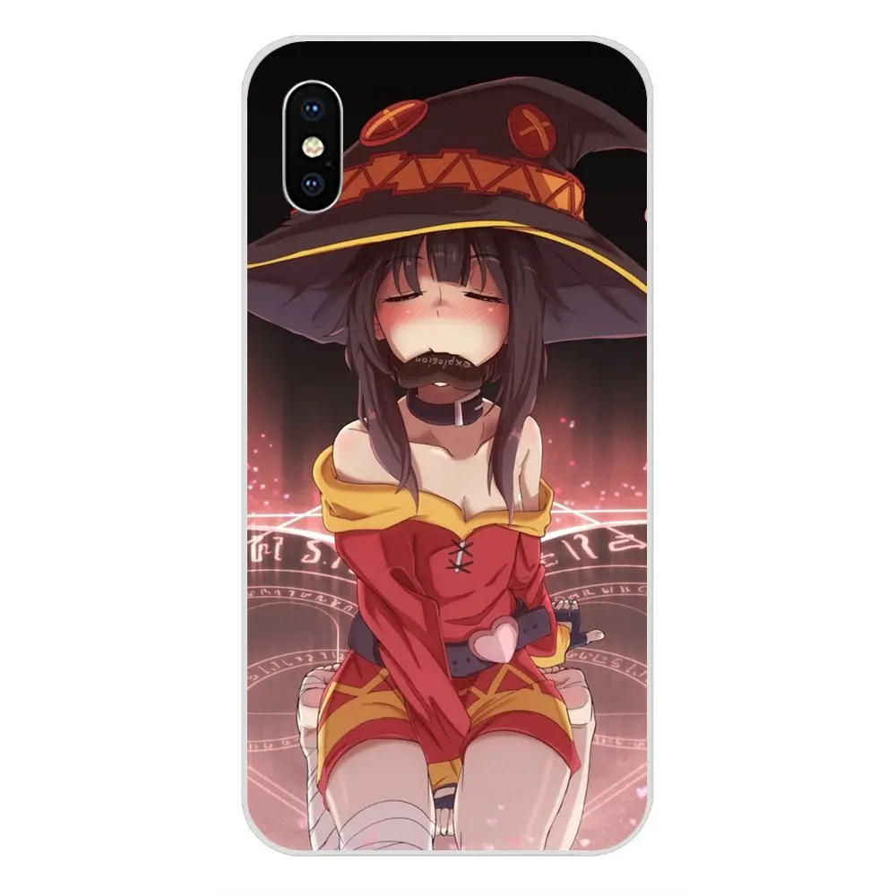 Роскошный Вертикальный чехол для телефона с рисунком из аниме девочек Megumin Konosuba