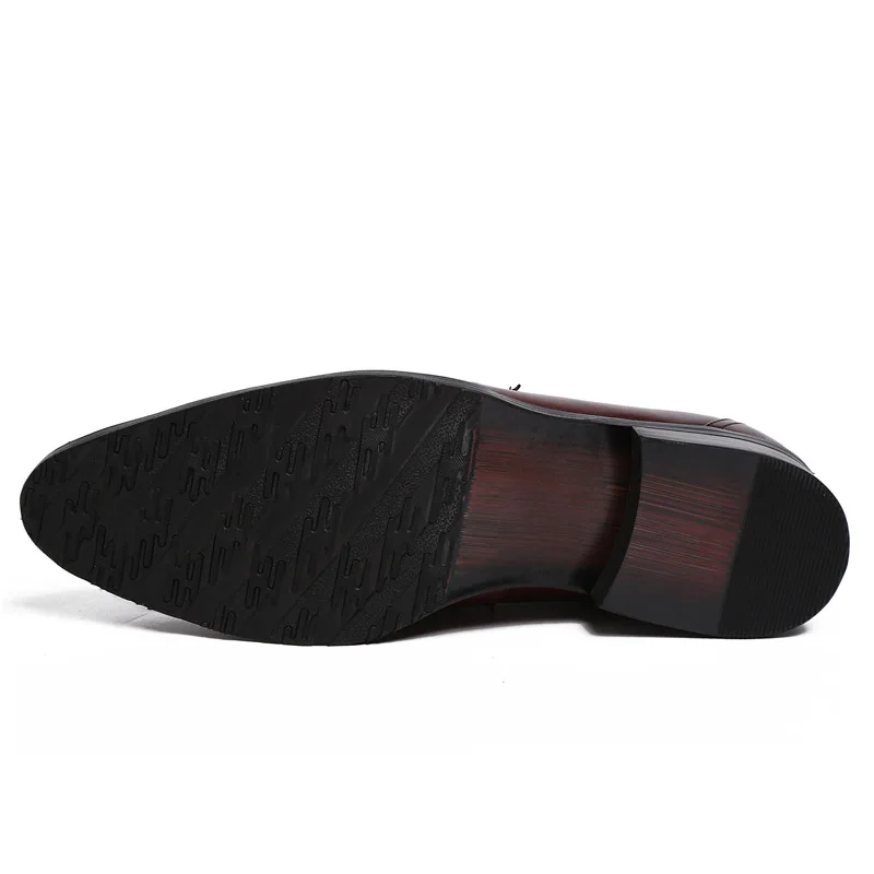 

England Style Brand Fashion Mens Formal Shoes Genuine Leather Breathable Brown Black Business Office Men Shoes Plus Size 38-44