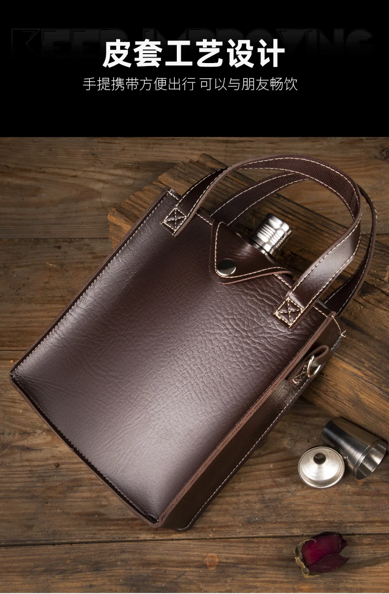 

Portable Thicken Hip Flask Stainless Steel Wine Whisky Pot Bottle High Quality Petacas Originales Kitchen Dining Bar DI50JH