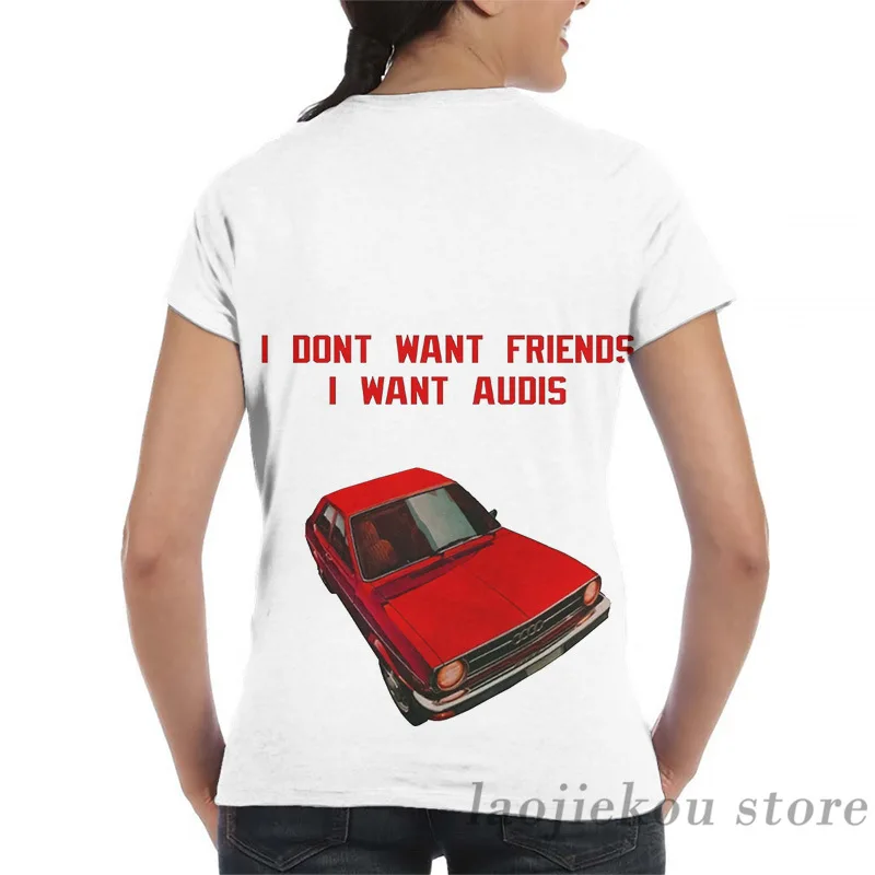 Футболка с надписью I't Want Friends I Audis для мужчин и женщин | Мужская одежда