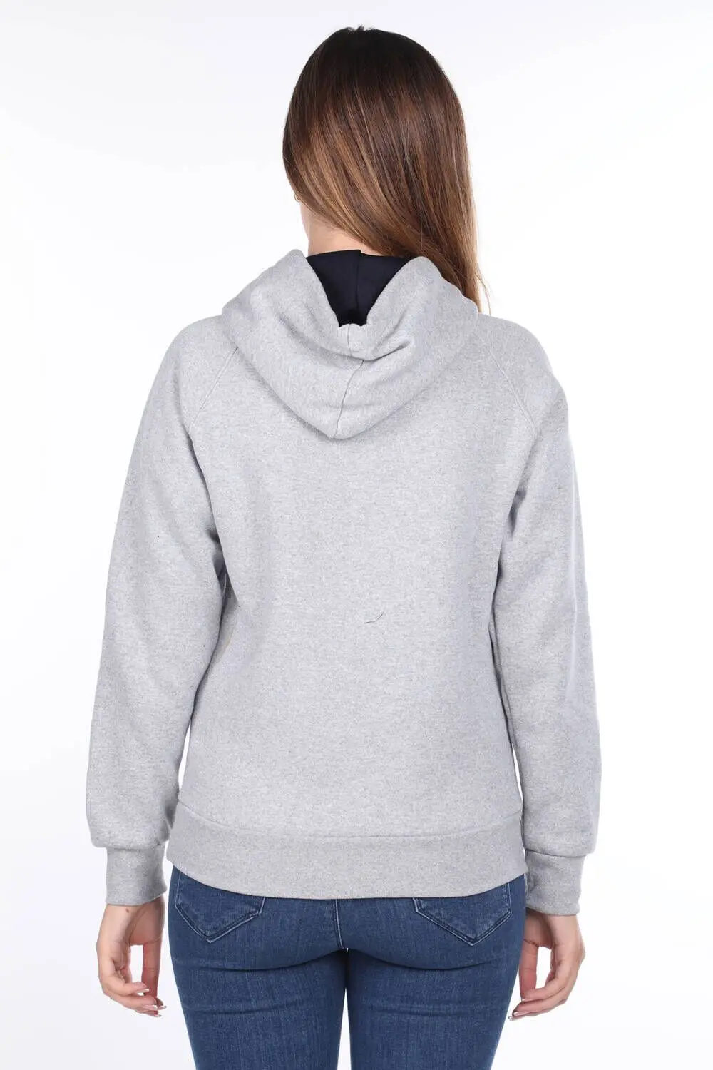 

Paris France Applique Gray Inner Fleece Hooded Womens Sweatshirt