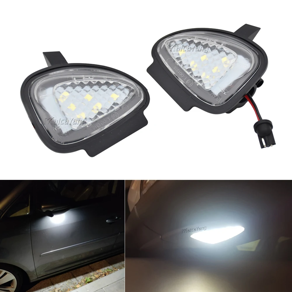 

2x Canbus Car Under Side Mirror Light Puddle Lamp For Volkswagen VW Golf 6 GTI Cabriolet Passat B7 Touran LED Welcome Light