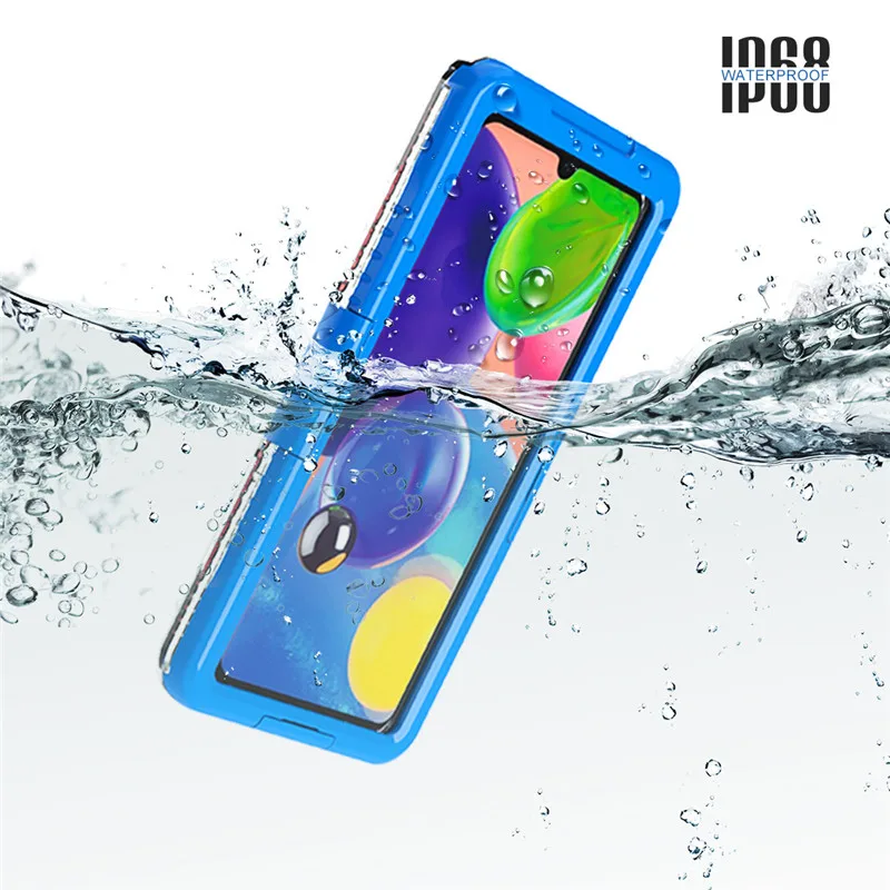 

IP68 Waterproof Case For Samsung Galaxy A32 A52 A72 S21 Note 20 S20 Ultra Note 10 S10 Diving Underwater Swim Outdoor Sports Capa