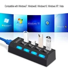 USB 2,0 HUB 4 мобильный телефон зарядное устройство для компьютера сетевой концентратор Консольный тип высокоскоростное расширение кардридер переключатель