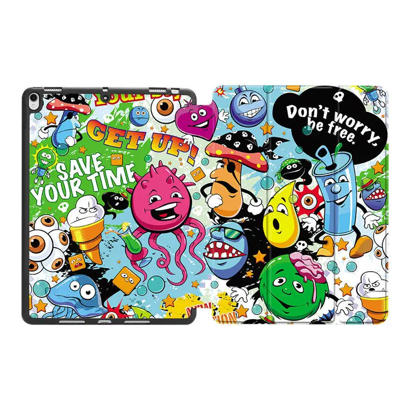IPBC12 MTT Brain чехол с граффити для iPad Pro 10,5 дюймов Мягкий ТПУ задняя крышка из искусственной кожи складной смарт-чехол для iPad Air 10,5 '' чехол для планшета - Цвет: IPBC12