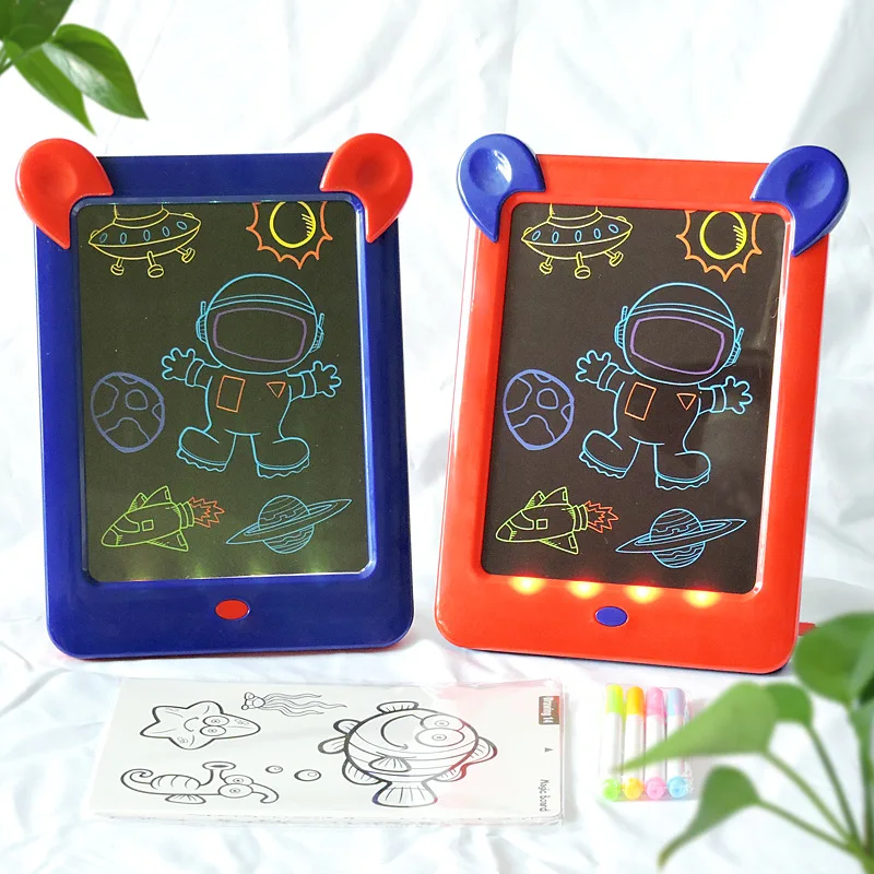 

Drawing Handwriting Pad 3D Magic Drawing Pad LED Writing Board Luminous Drawing Board Children's Puzzle Brain Development Toy#06