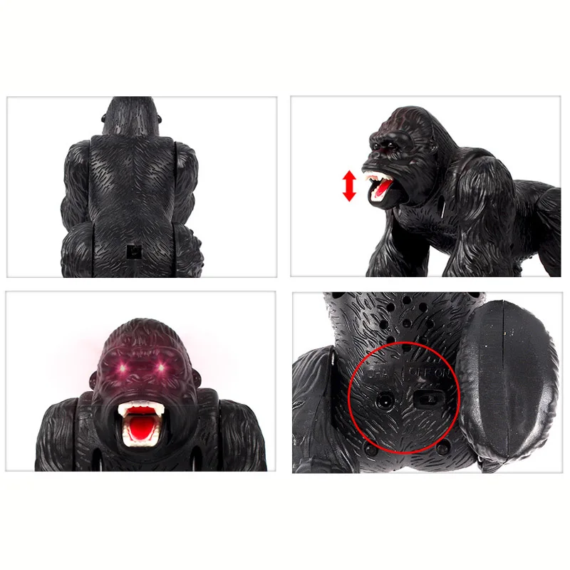 

RC Orangutan Infrared Simulation rc Animal Remote Control Plastic Roar Sounding Creative LED Lights Children Boy Toys