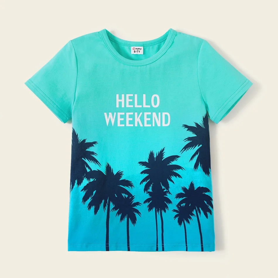

PatPat New Arrival 2021 Summer 3-piece Kids Coconut Tree Tees Set Kids Boy Short T-shirt Children's Clothing Tops