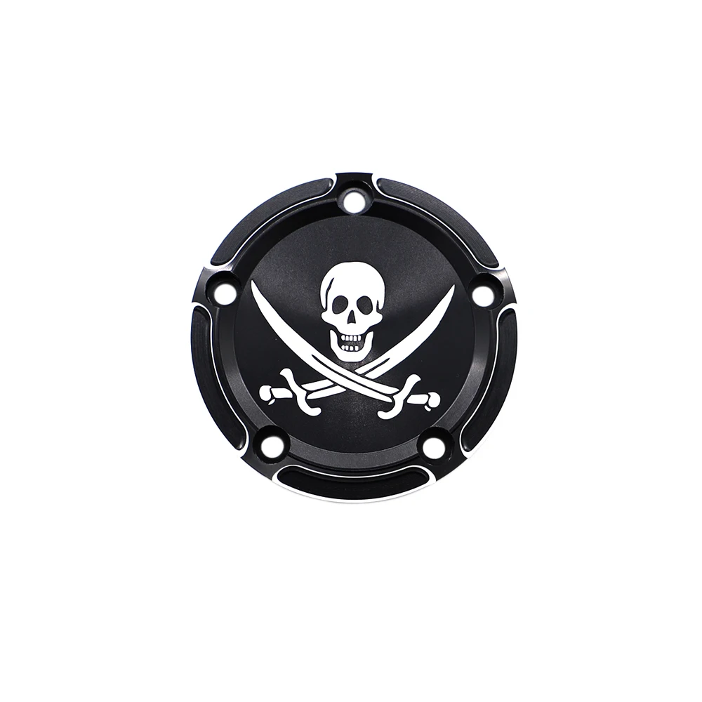 CNC Дерби таймер крышка двигателя для Harley Dyna FLD Street Glide FLHTK FLHR Fatboy FXSTB-Пират Веселый