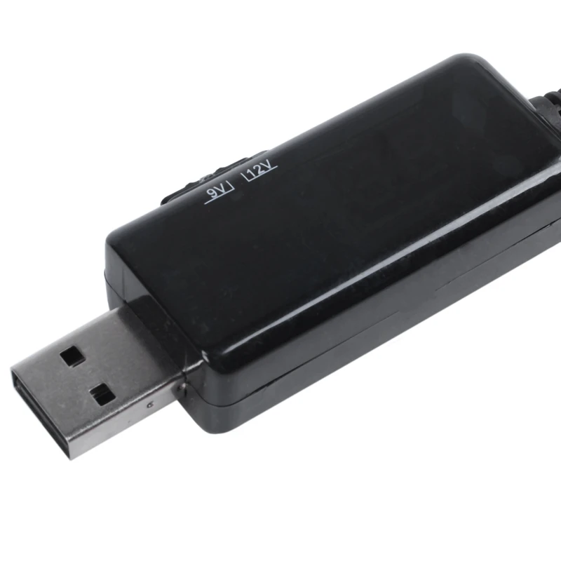 USB Boost кабель 5 в шаг до 9 12 В Регулируемый преобразователь напряжения 1А повышающий
