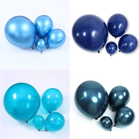 510inch teal blue latex balloons double layer globals wedding birthday party christmas decorations ocean blue balloon supplies