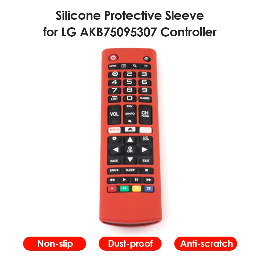 silicone remote controller cases shockproof protective covers for lg tv akb75095307 akb74915305 akb75375604 remote controller free global shipping