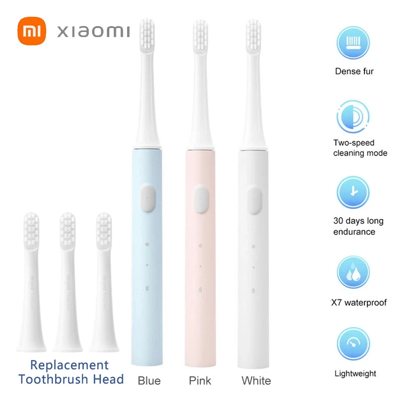Xiaomi Mijia T100 звуковая электрическая зубная щетка Mi умная цветная USB перезаряжаемая
