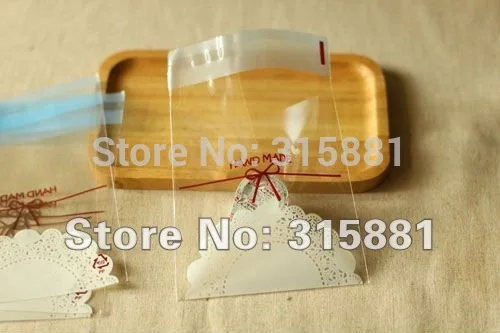 Self adhesive seal bag white lace self packing bags 10x14cm Usable Size10x11cm 300pcs /lot | Дом и сад