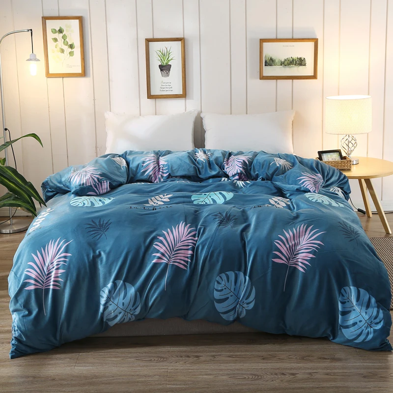 1 шт. зимние Теплый пуховик пододеяльник 200*200 утепленное постельное белье