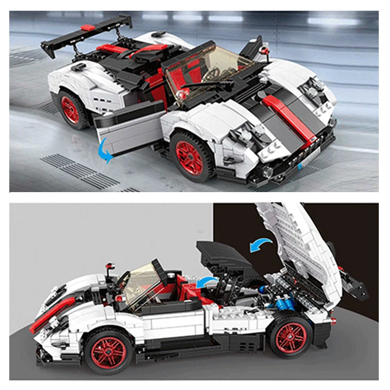 13105 Креативная идея серии Pagani Zonda Five Roadster совместимые со стандартными блоками Bulding