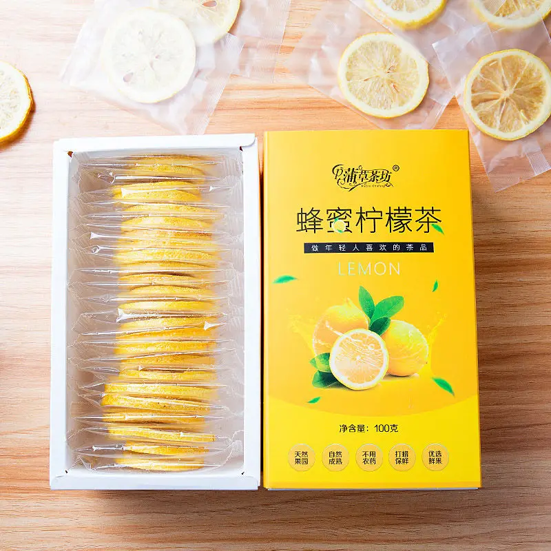 

Lemon Tea Soaked in Water to Freeze-Dried Lemon Slices Independent Package Honey & Lemon Drink Herbal Tea