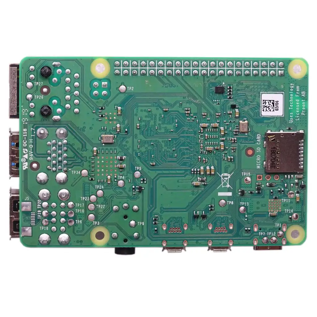 Официальная оригинальная макетная плата Raspberry Pi 4 Model B ОЗУ 1 ГБ/2 ГБ/4 Гб ядра ЦП 2019