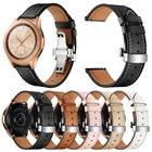 Ремешок кожаный для Samsung Galaxy Watch 4 3 Band 41 мм 4642 мм Active 2, браслет для Garmin Vivomove HRVivoactive 3CAMESQ, 20 мм