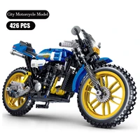 new technical motorcycle vehicle model building block 472pcs city expert racer motorbike bricks assembly sets kids toys gifts