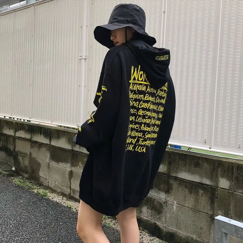 

21ss Vetements Hoodie Wordtour logo Vetements sweatshirt streetwear hip hop kanye west Monogram Vetements hoodies men women