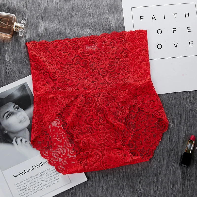 

New Lace Panties Women Panty High Waist Plus Size Female Sexy Underwear Butt Lift Lingerie Seamless Briefs Underpants Breech