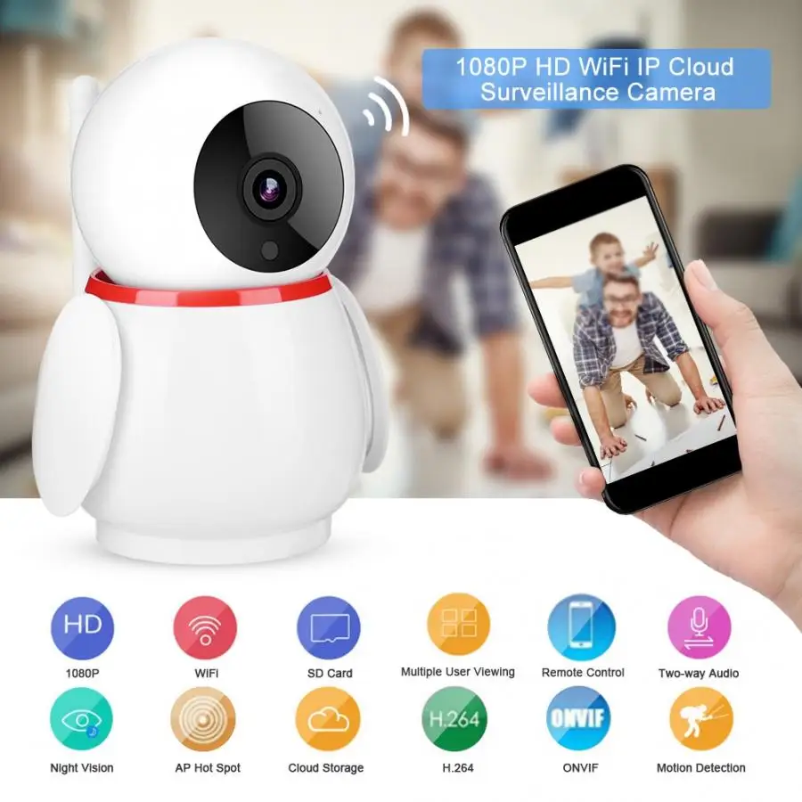 Камера видеонаблюдения ONVIF 1080P HD Wi Fi IP облачная камера безопасности беспроводная