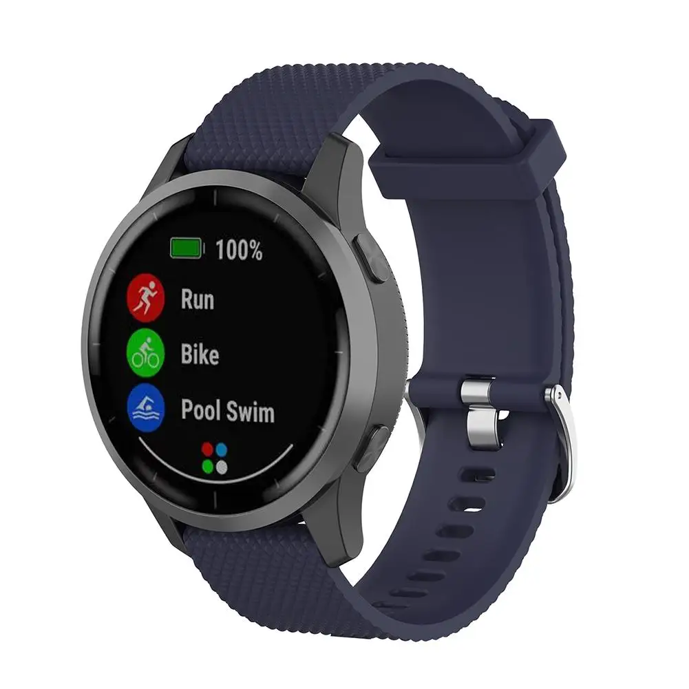Мягкие силиконовые спортивные часы ремешок браслет для Garmin Vivoactive 4 Fenix 5 Forerunner 945 935