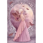 5D DIY алмазная живопись в виде бабочки, Сказочная картина с квадратными стразами, женское украшение для дома, подарок JX245