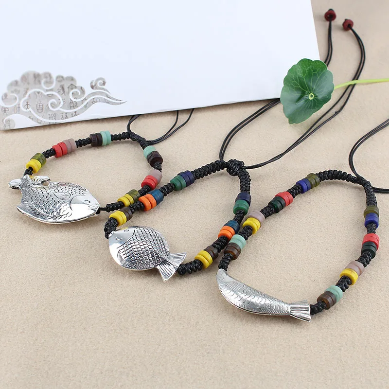 Ожерелье чокер ручной работы в этническом стиле|Ожерелья с подвеской| |